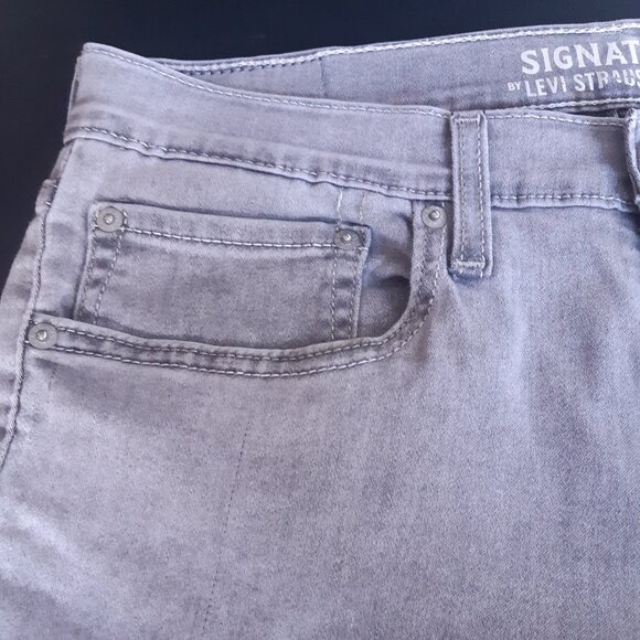 Levi Strauss Signature S26 34x30 Gray Men's Skinny Jeans - Picture 6 of 14